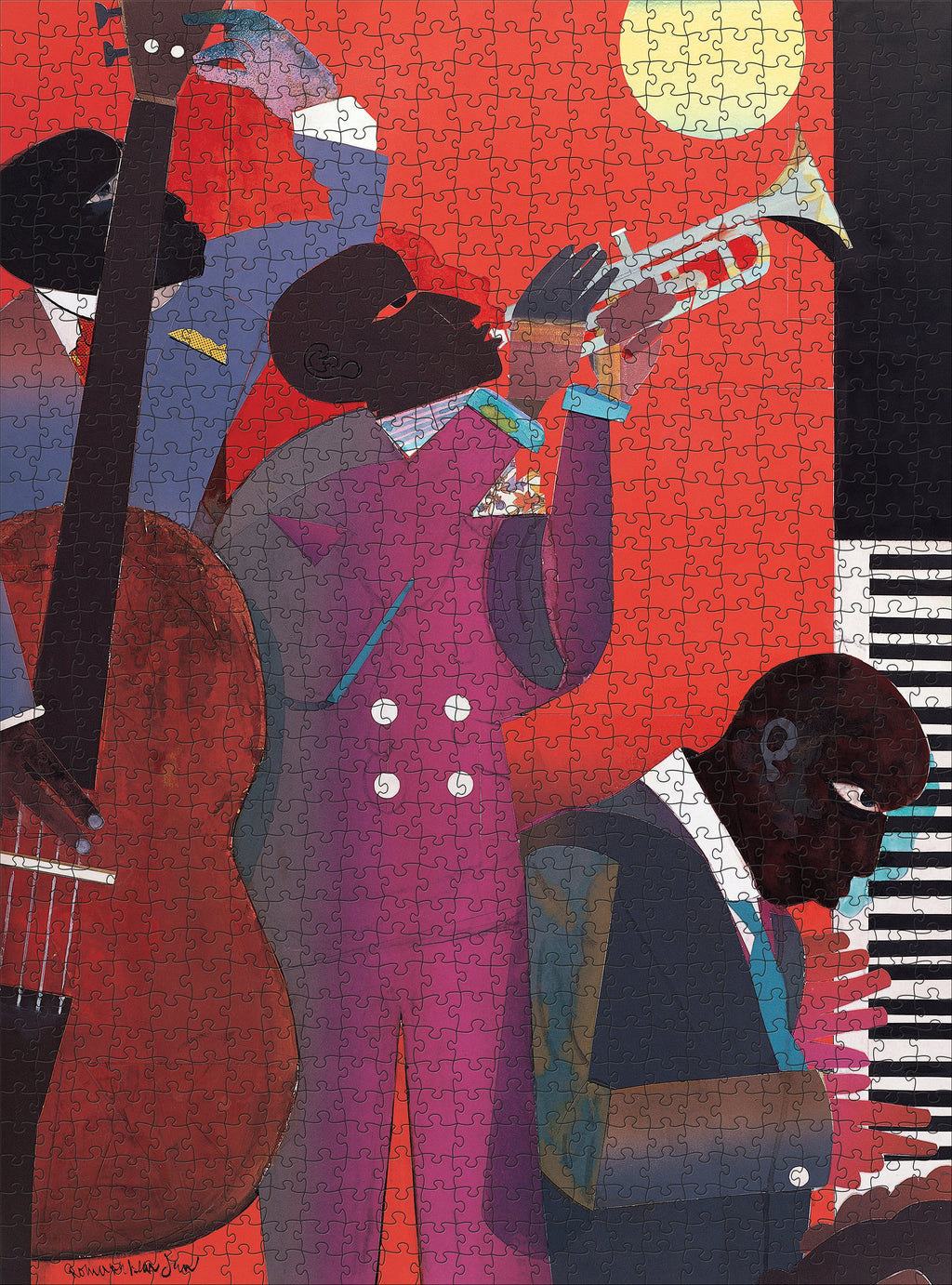 Made up: Up at Minton’s by Romare Bearden – 1000 Piece Jigsaw Puzzle (Pomegranate)