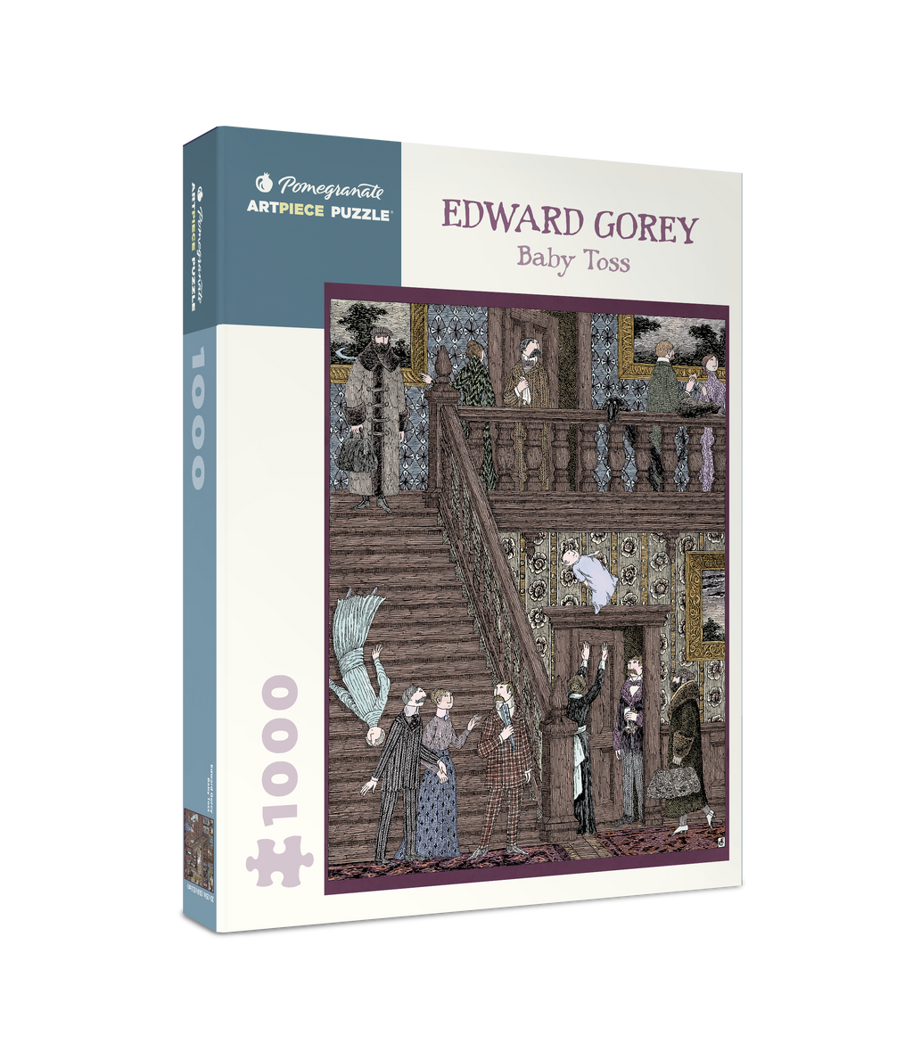 Box, turned right: Pomegranate - Edward Gorey: Baby Toss - 1000 Piece Jigsaw Puzzle