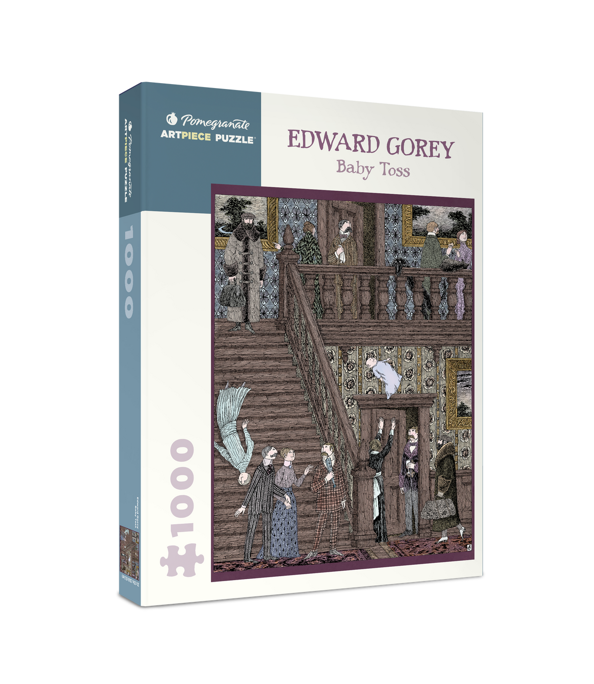 Box, turned right: Pomegranate - Edward Gorey: Baby Toss - 1000 Piece Jigsaw Puzzle