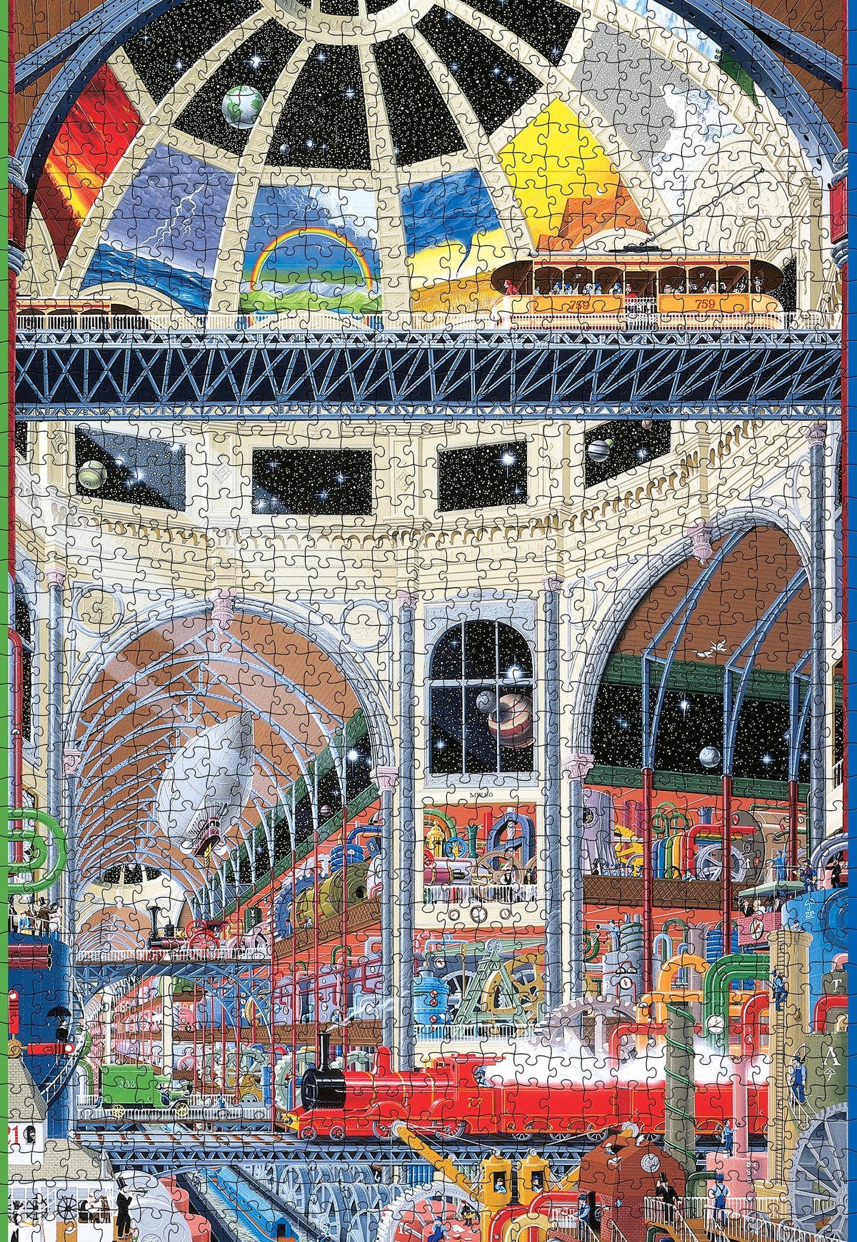 Made up: The Weather Works: The Grand Hall by Mike Wilks – 1000 Piece Jigsaw Puzzle (Pomegranate)