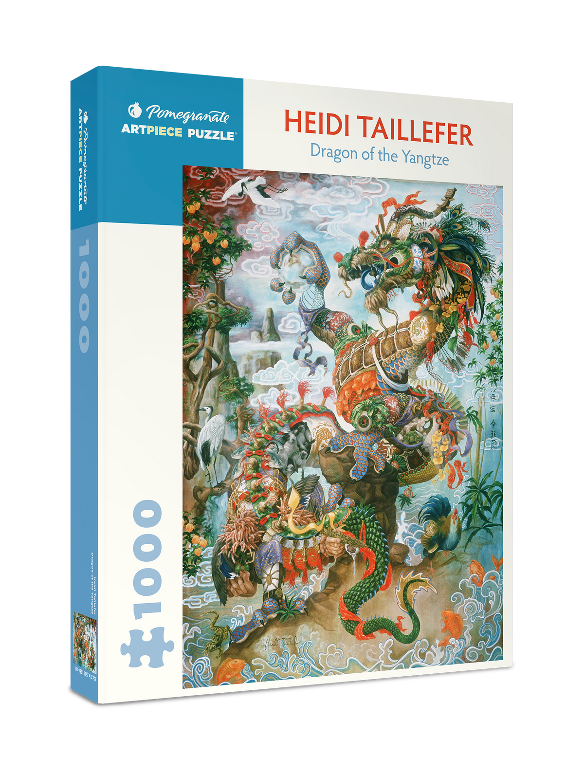 Box, turned right: Dragon of the Yangtze by Heidi Taillefer – 1000 Piece Jigsaw Puzzle (Pomegranate)