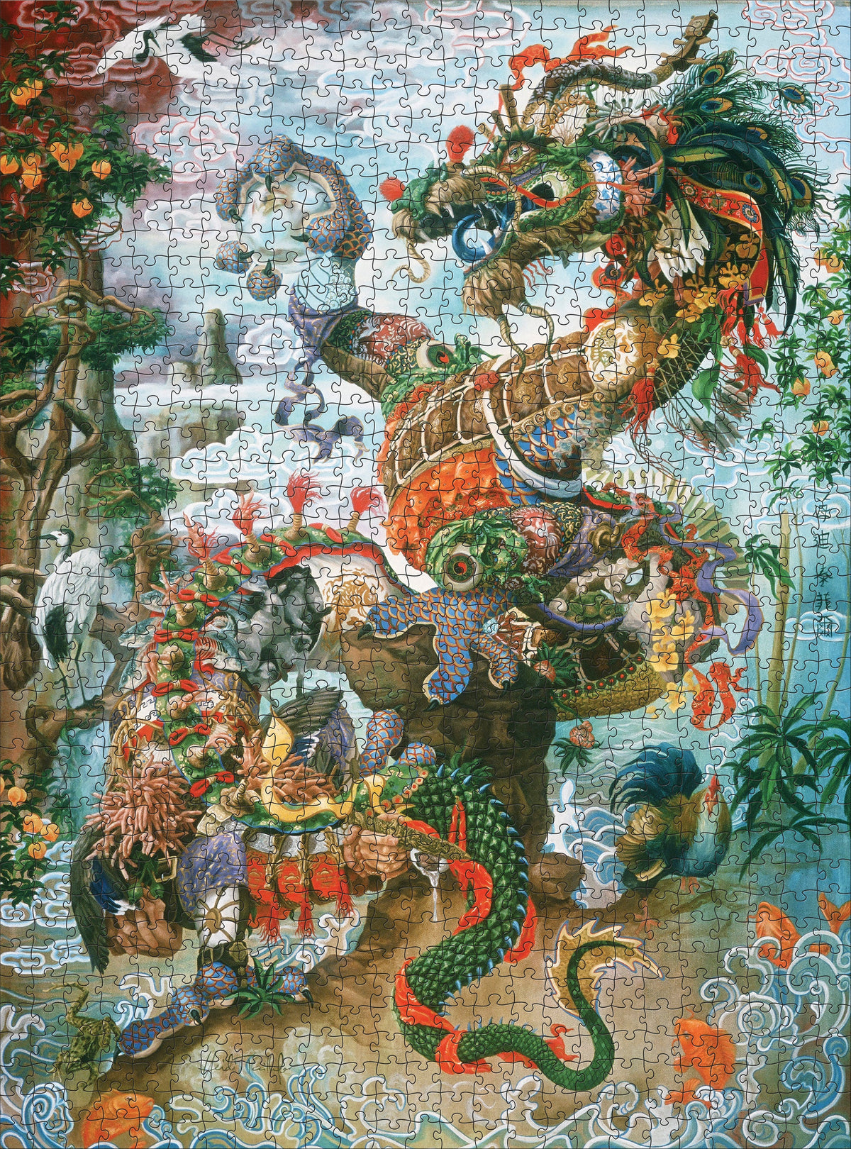 Made up: Dragon of the Yangtze by Heidi Taillefer – 1000 Piece Jigsaw Puzzle (Pomegranate)