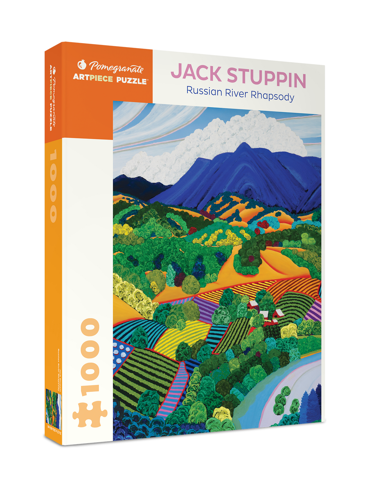 Box, turned right: Russian River Rhapsody by Jack Stuppin – 1000 Piece Jigsaw Puzzle (Pomegranate)
