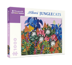 Box, turned right: Jungle Cats by B. Kliban – 1000 Piece Jigsaw Puzzle (Pomegranate)
