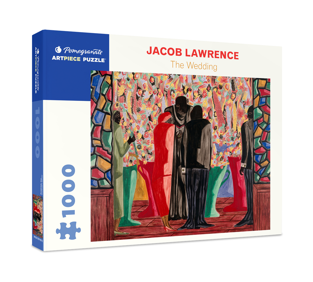 Box, turned right: The Wedding by Jacob Lawrence – 1000 Piece Jigsaw Puzzle (Pomegranate)