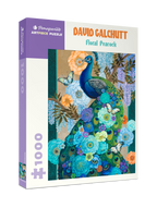 Box, turned right: Floral Peacock by David Galchutt – 1000 Piece Jigsaw Puzzle (Pomegranate)