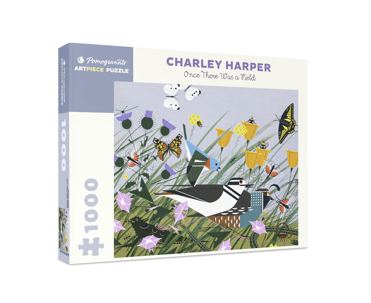 Box, turned right: Once There Was a Field by Charley Harper – 1000 Piece Jigsaw Puzzle (Pomegranate)