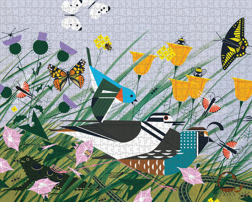 Made up: Once There Was a Field by Charley Harper – 1000 Piece Jigsaw Puzzle (Pomegranate)