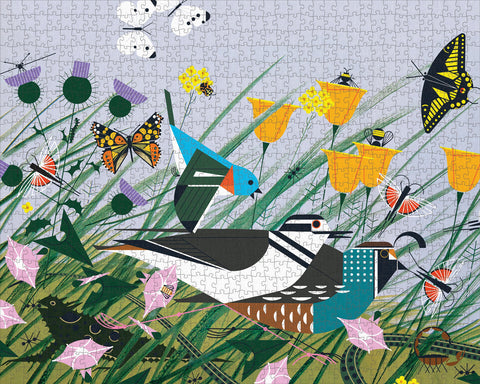 Made up: Once There Was a Field by Charley Harper – 1000 Piece Jigsaw Puzzle (Pomegranate)