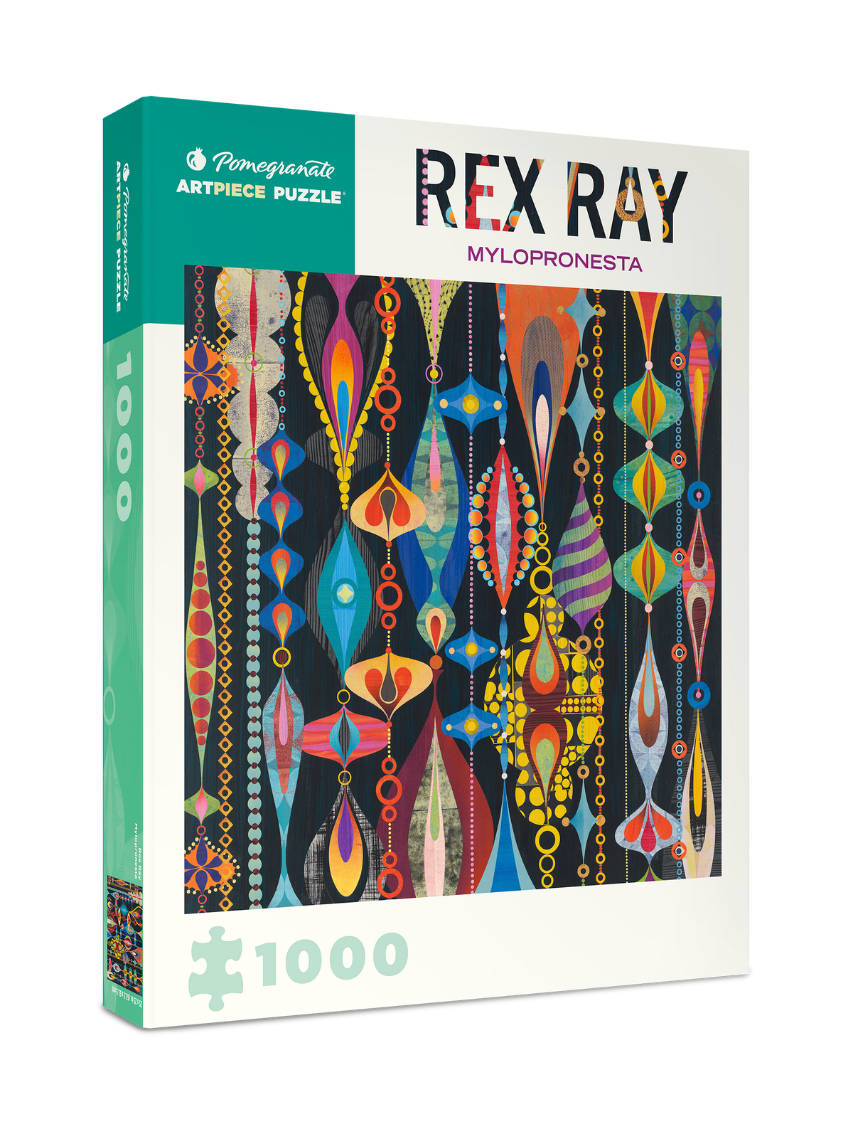 Box, turned right: Mylopronesta by Rex Ray – 1000 Piece Jigsaw Puzzle (Pomegranate)