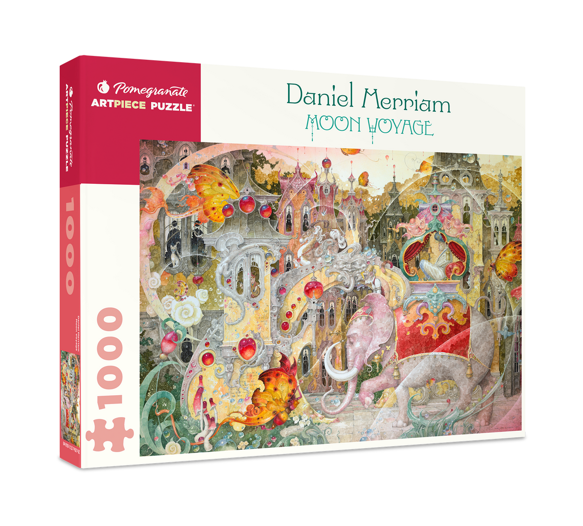 Box, turned right: Moon Voyage by Daniel Merriam – 1000 Piece Jigsaw Puzzle (Pomegranate)