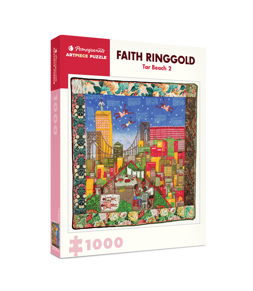 Box, turned right: Tar Beach 2 by Faith Ringgold – 1000 Piece Jigsaw Puzzle (Pomegranate)