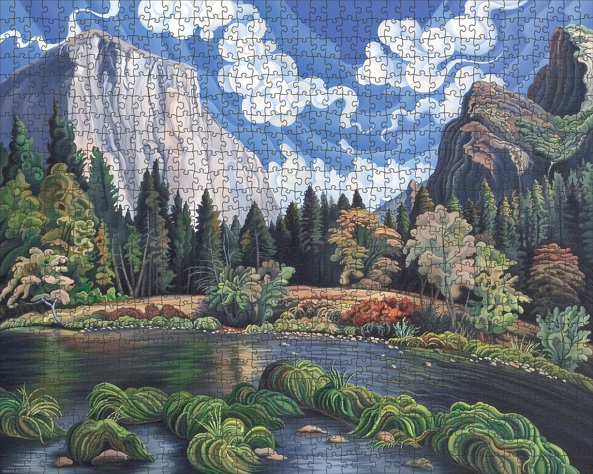 Made up: Autumn in Yosemite Valley by Phyllis Shafer – 1000 Piece Jigsaw Puzzle (Pomegranate)