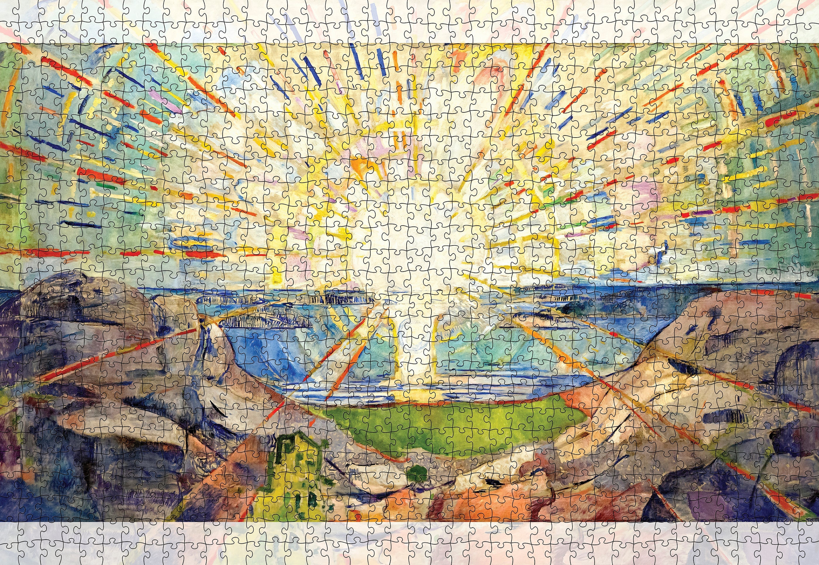 The Sun by Edvard Munch – 1000 Piece Jigsaw Puzzle (Pomegranate)