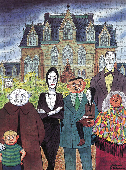 Made up: The Addams Family – 1000 Piece Jigsaw Puzzle (Pomegranate)