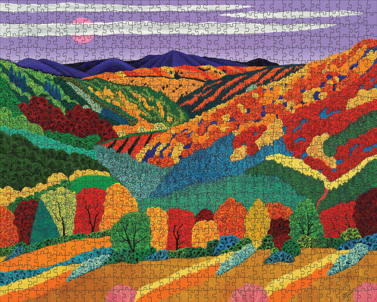 Made up: Catskill Moon by Jack Stuppin – 1000 Piece Jigsaw Puzzle (Pomegranate)