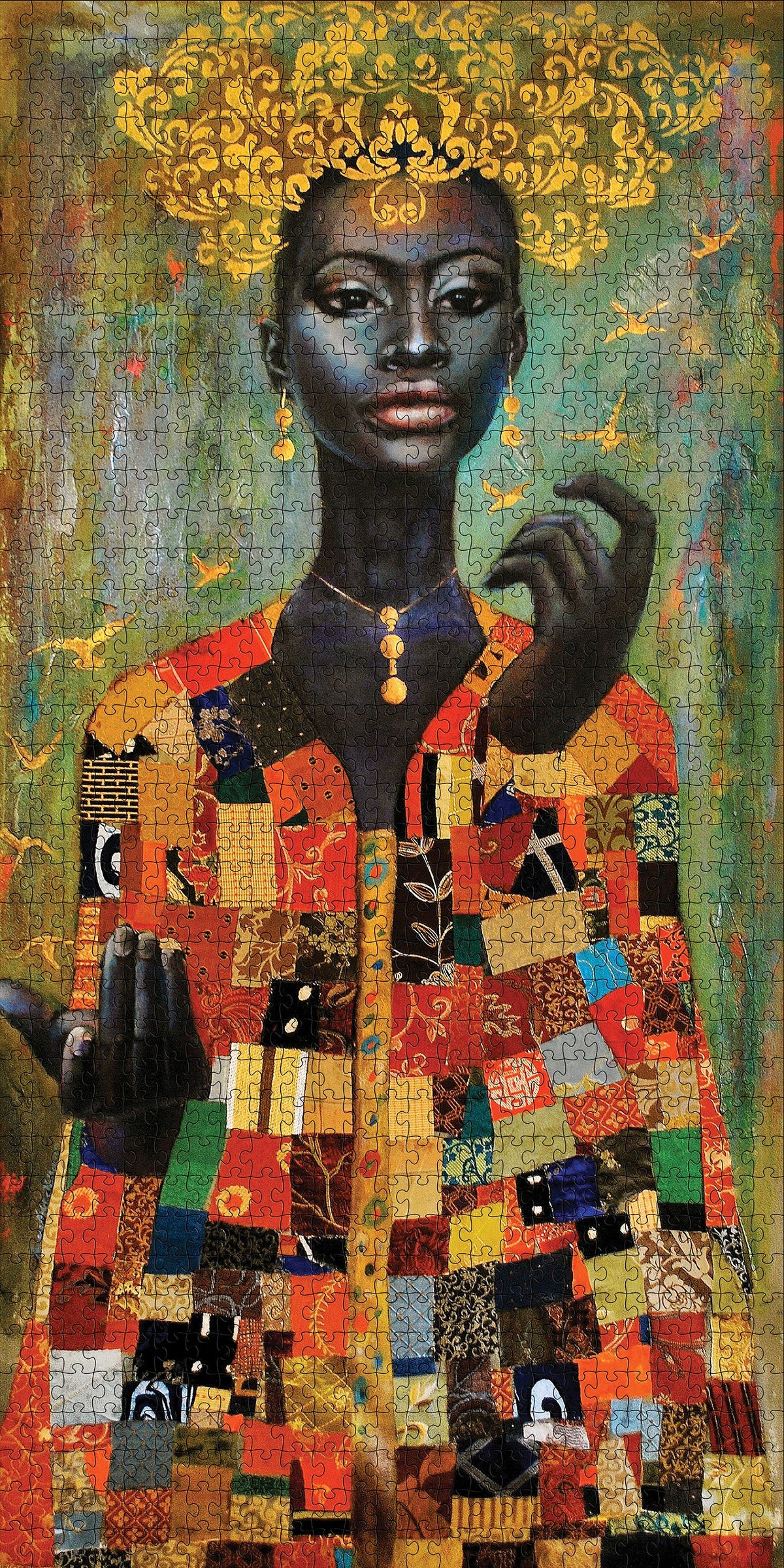 Made up: Her Coat of Many Colors by Tamara Madden – 1000 Piece Jigsaw Puzzle (Pomegranate)