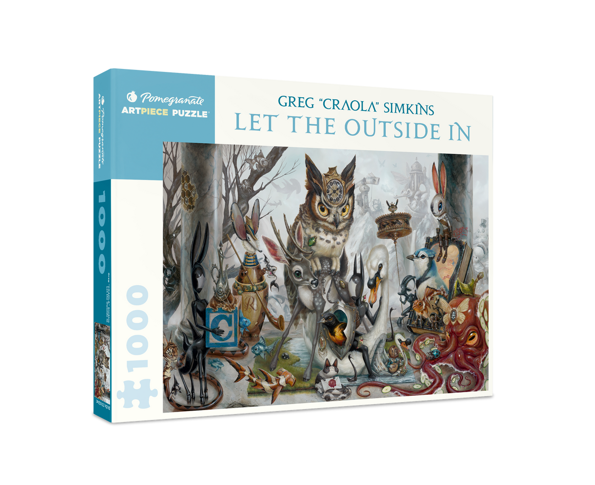 Box, turned right: Let the Outside In by Greg “Craola” Simkins – 1000 Piece Jigsaw Puzzle (Pomegranate)