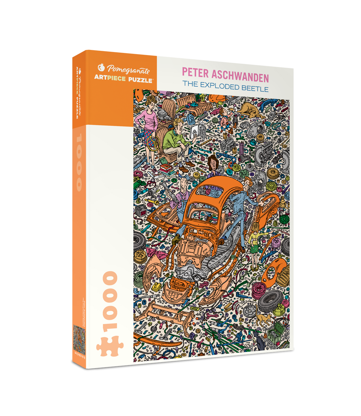 Box, turned right: The Exploded Beetle by Peter Aschwanden – 1000 Piece Jigsaw Puzzle (Pomegranate)