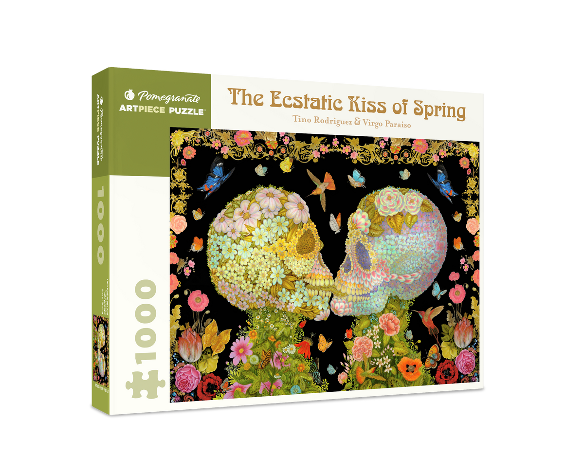 Box, turned right: The Ecstatic Kiss of Spring by Tino Rodriguez & Virgo Paraiso – 1000 Piece Jigsaw Puzzle (Pomegranate)