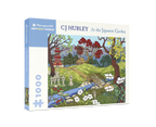 Box, turned right: At the Japanese Garden by CJ Hurley – 1000 Piece Jigsaw Puzzle (Pomegranate)