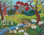 Made up: At the Japanese Garden by CJ Hurley – 1000 Piece Jigsaw Puzzle (Pomegranate)