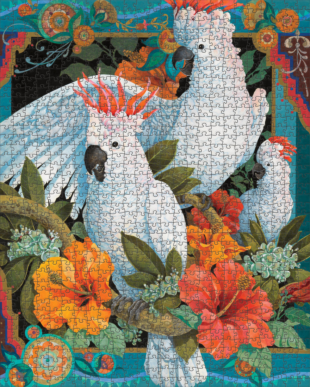 Made up: Tropical Trio by David Galchutt – 1000 Piece Jigsaw Puzzle (Pomegranate)