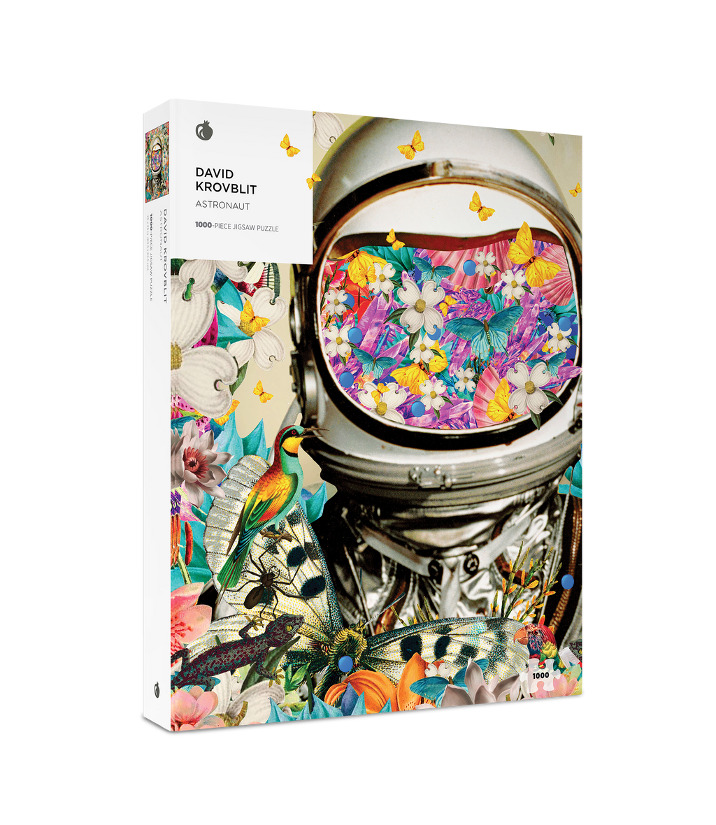 Box, turned right: Astronaut by David Krovblit – 1000 Piece Jigsaw Puzzle (Pomegranate)