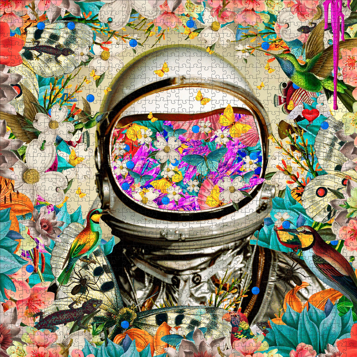 Made up: Astronaut by David Krovblit – 1000 Piece Jigsaw Puzzle (Pomegranate)