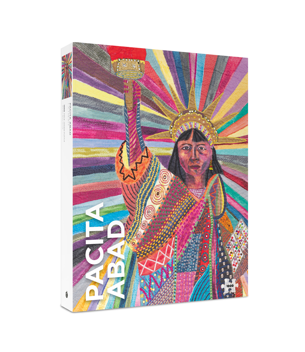Box, turned right: Statue of Liberty Reimagined by Pacita Abad – 1000 Piece Jigsaw Puzzle (Pomegranate)
