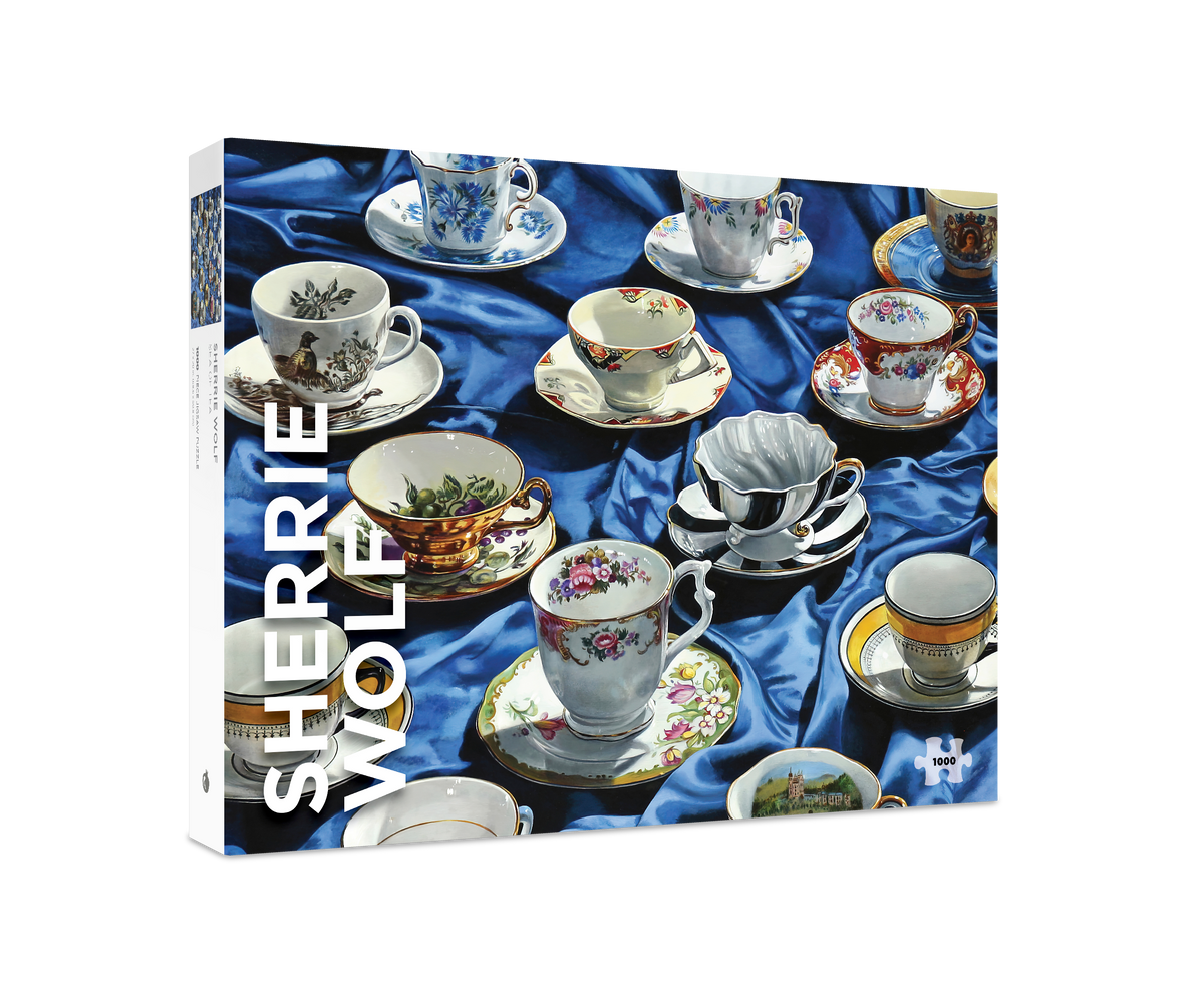 Box, turned right: Sea of Tea by Sherrie Wolf – 1000 Piece Jigsaw Puzzle (Pomegranate)
