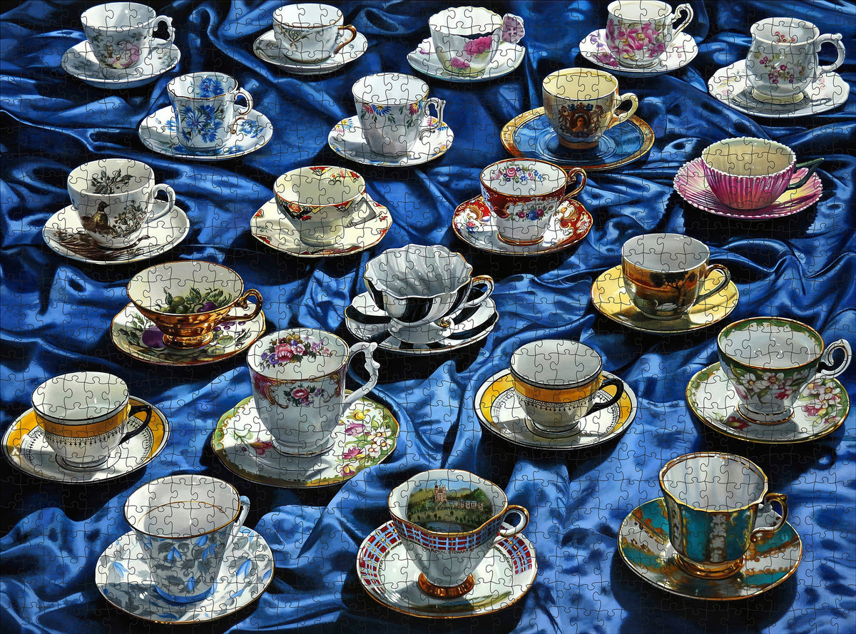 Made up: Sea of Tea by Sherrie Wolf – 1000 Piece Jigsaw Puzzle (Pomegranate)