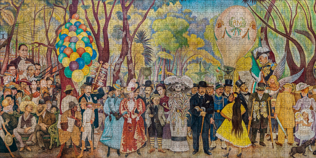 Dream of a Sunday Afternoon in Alameda Park by Diego Rivera – 1000 Piece Jigsaw Puzzle (Pomegranate)