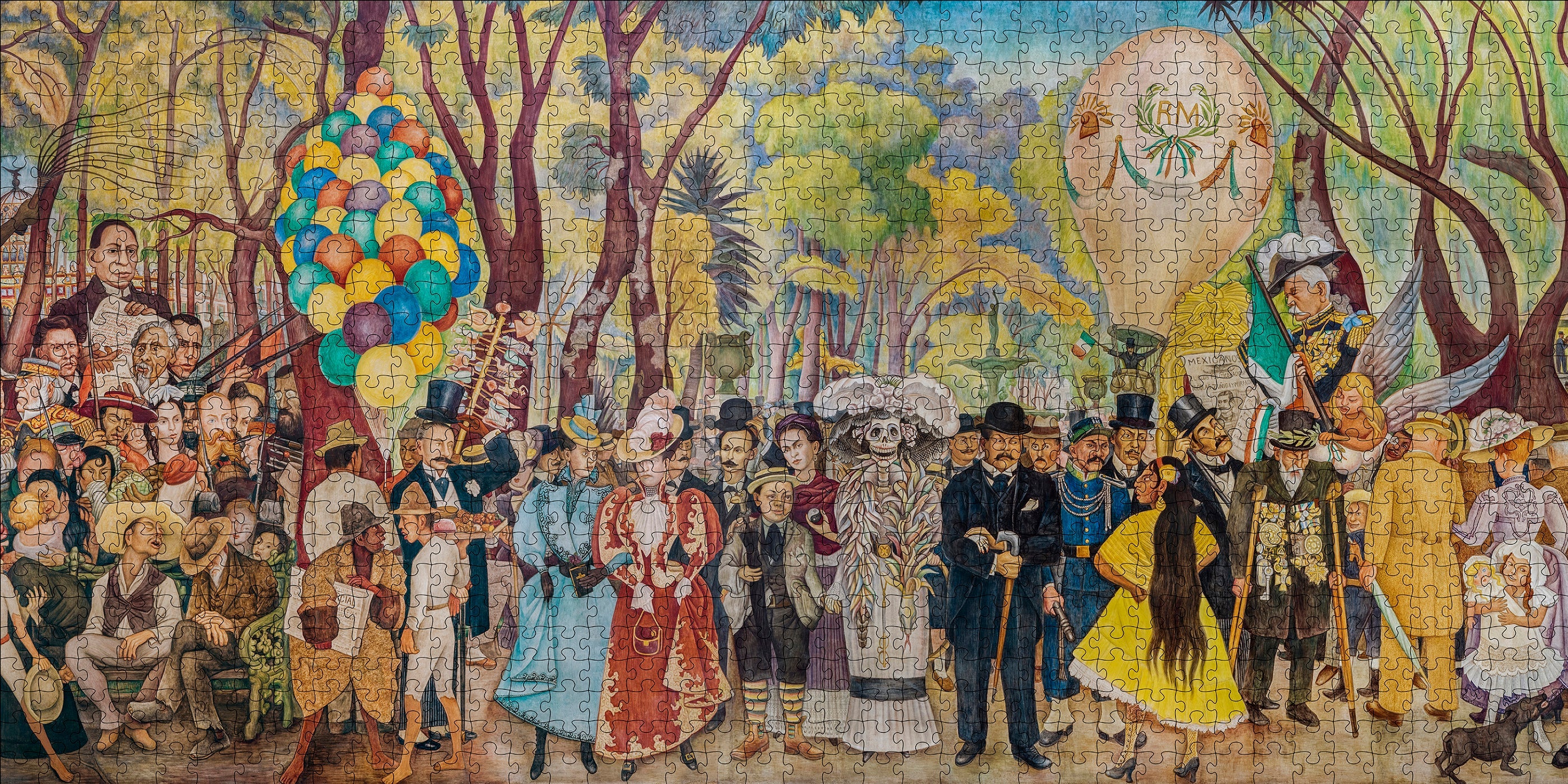 Dream of a Sunday Afternoon in Alameda Park by Diego Rivera – 1000 Piece Jigsaw Puzzle (Pomegranate)