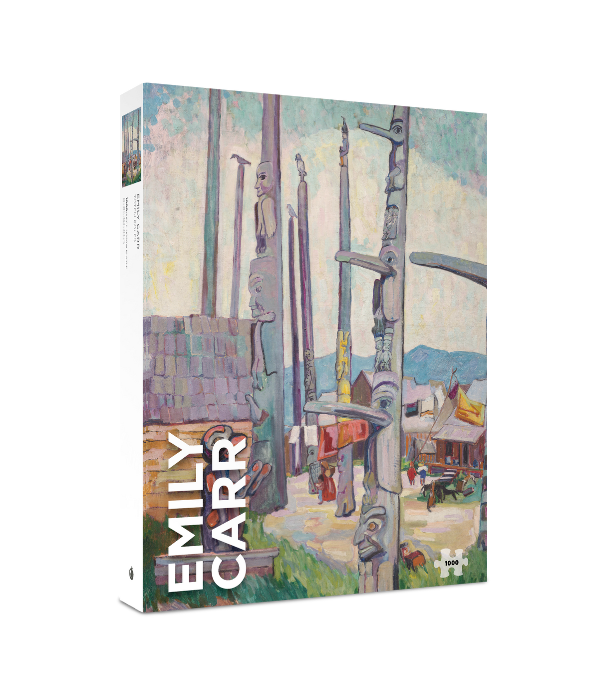 Box, turned right: Totem Poles by Emily Carr – 1000 Piece Jigsaw Puzzle (Pomegranate)