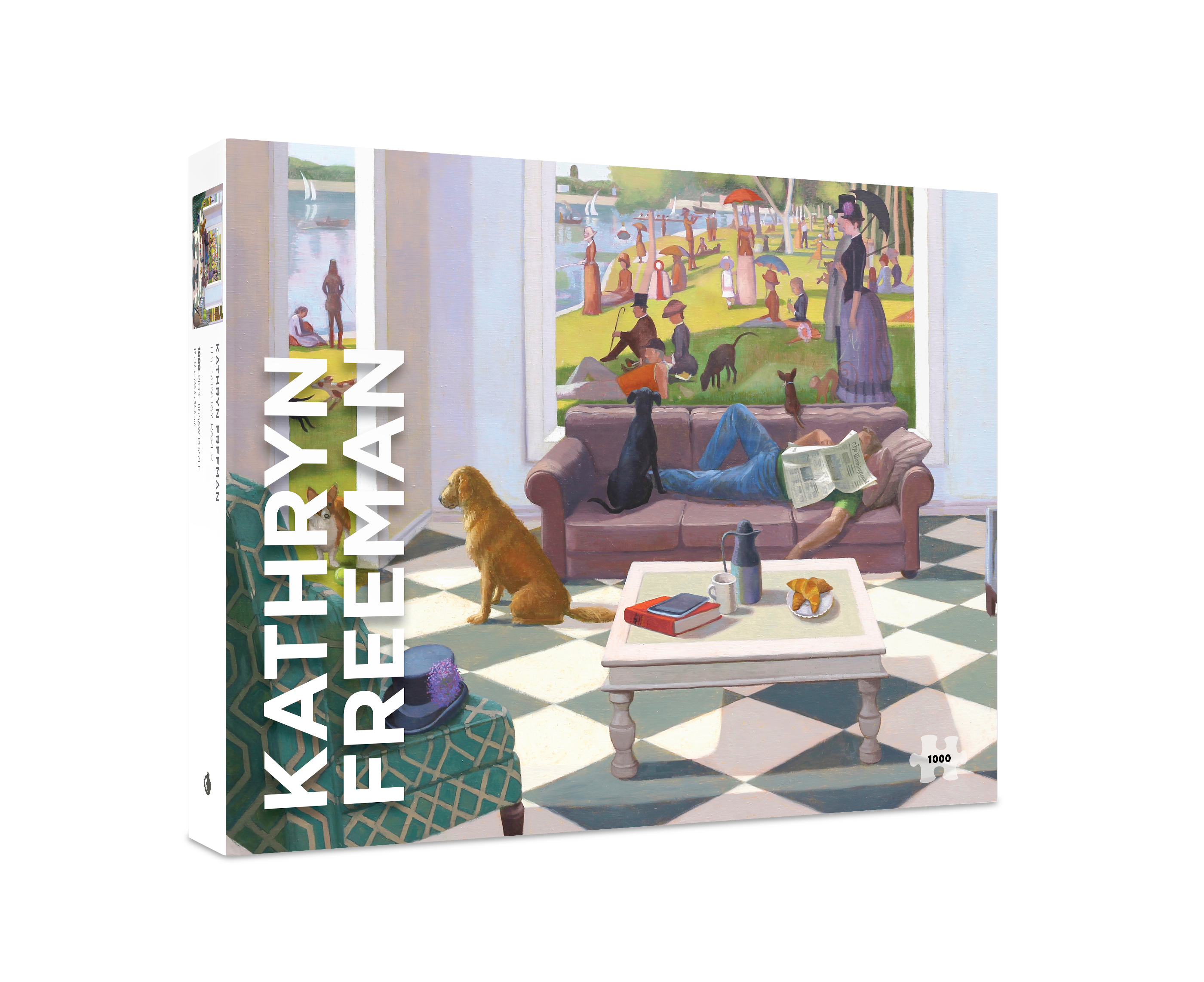 The Sunday Paper by Kathryn Freeman – 1000 Piece Jigsaw Puzzle (Pomegranate)
