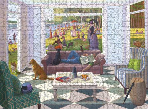 The Sunday Paper by Kathryn Freeman – 1000 Piece Jigsaw Puzzle (Pomegranate)