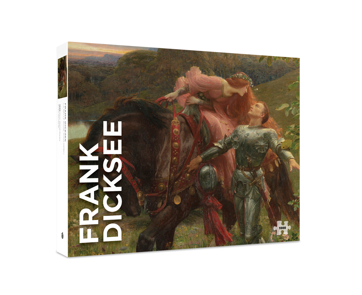 Box, turned right: La Belle Dame Sans Merci by Frank Dicksee – 1000 Piece Jigsaw Puzzle (Pomegranate)
