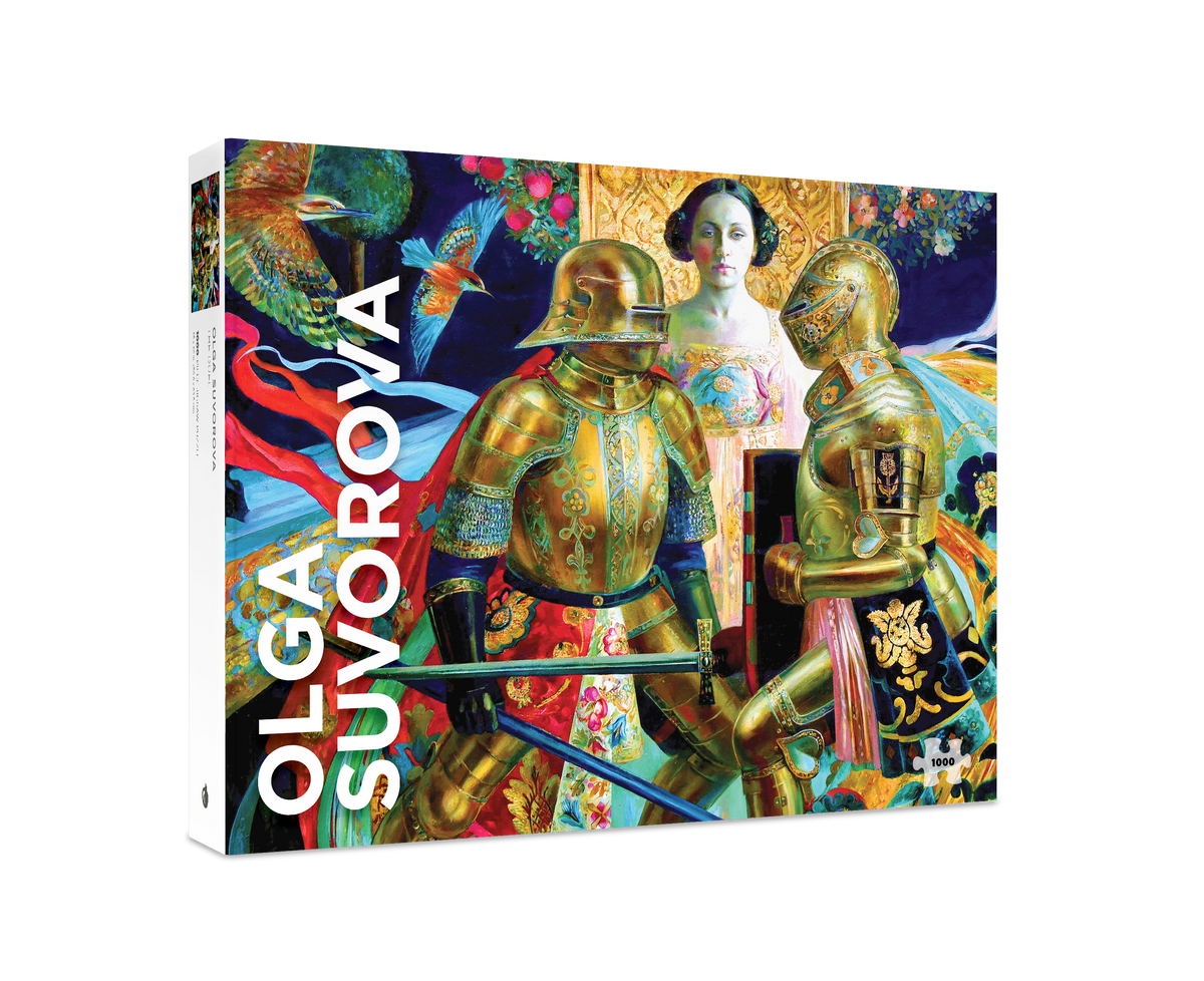 Box, turned right: The Duel by Olga Suvorova – 1000 Piece Jigsaw Puzzle (Pomegranate)