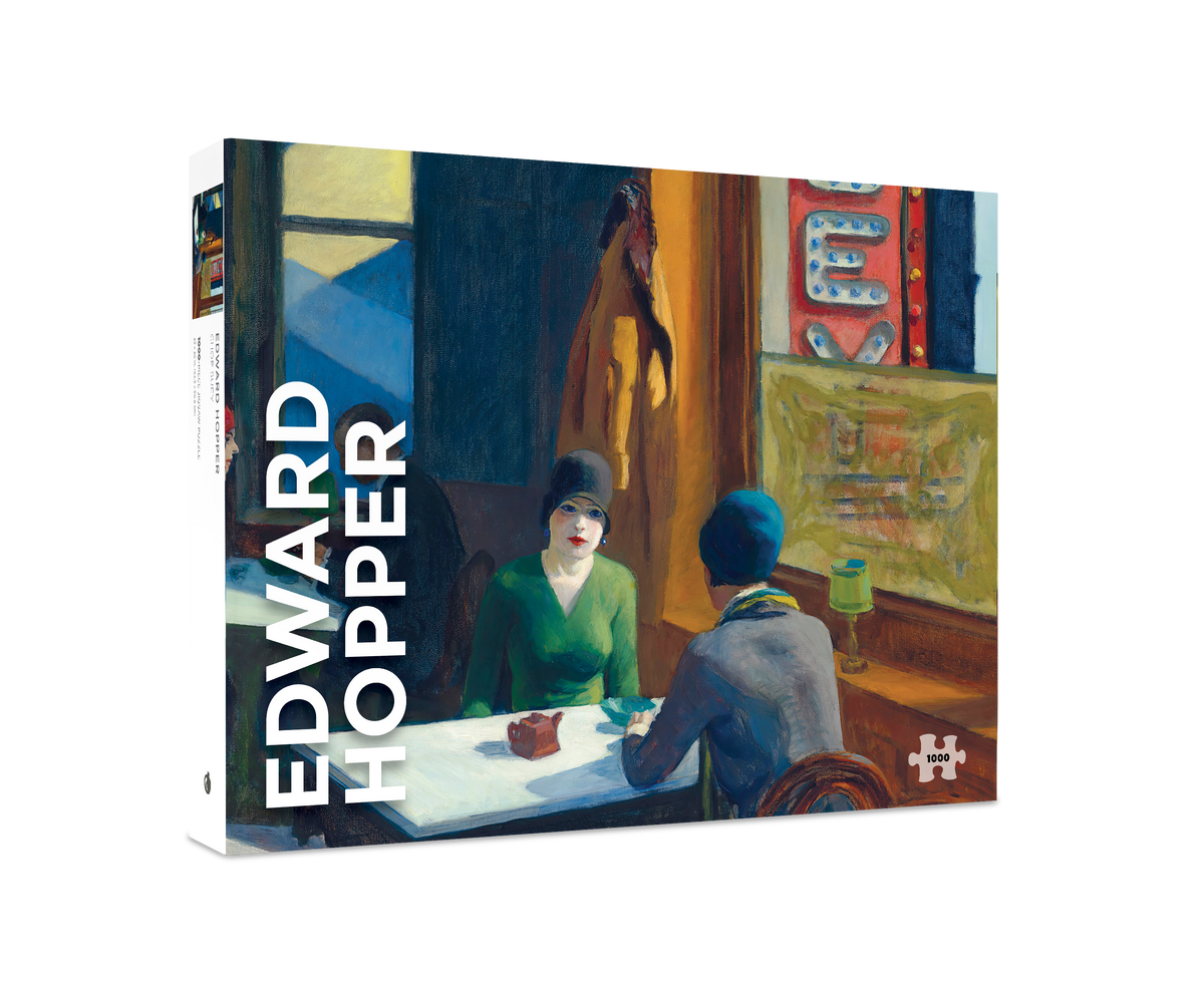 Box, turned right: Chop Suey by Edward Hopper – 1000 Piece Jigsaw Puzzle (Pomegranate)