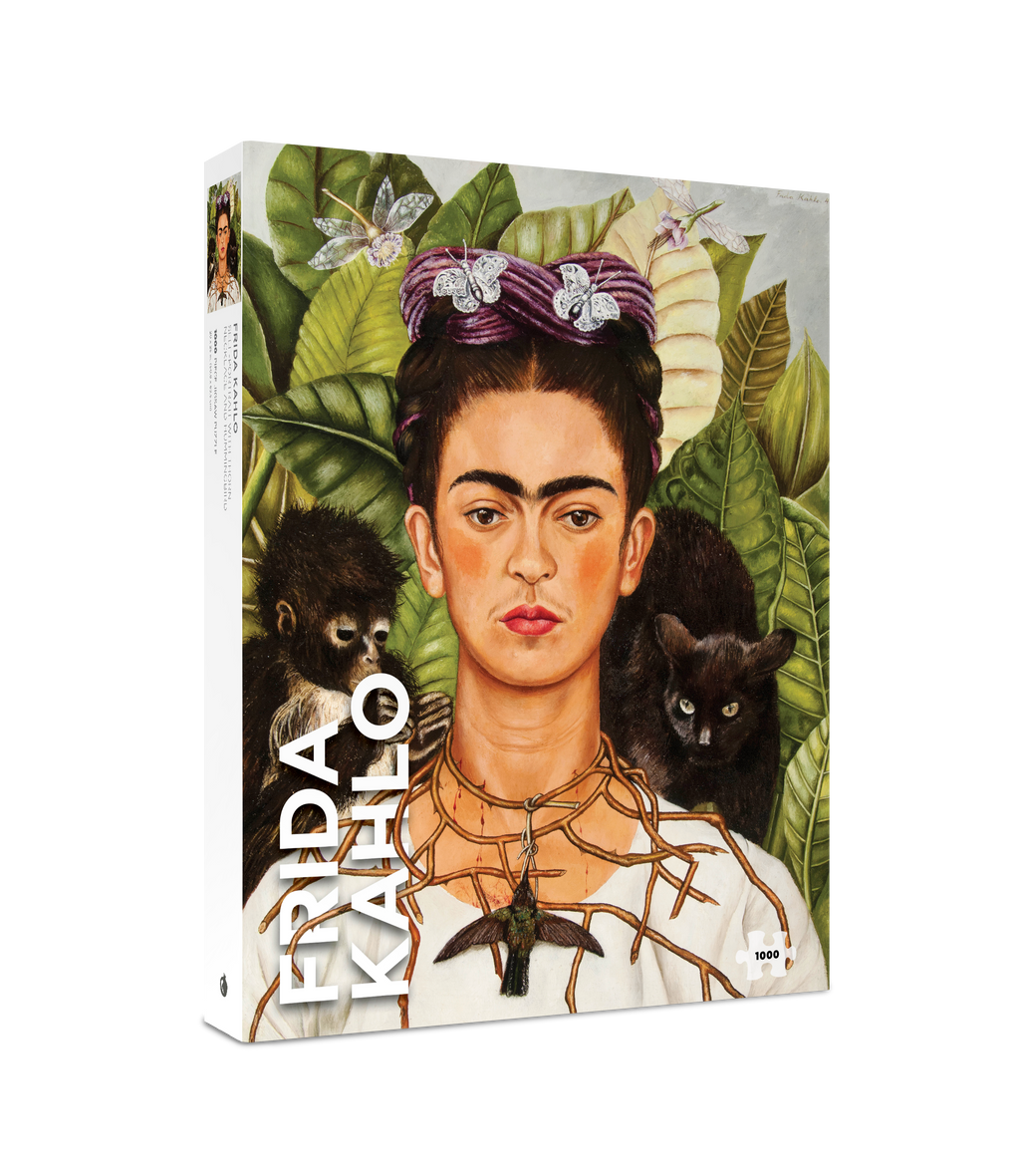 Self-Portrait with Thorn Necklace and Hummingbird by Frida Kahlo – 1000 Piece Jigsaw Puzzle (Pomegranate)
