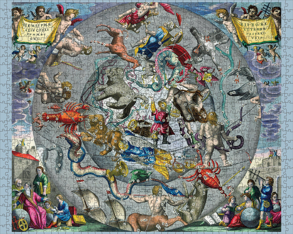 Celestial Atlas by Andreas Cellarius – 1000 Piece Jigsaw Puzzle (Pomegranate)
