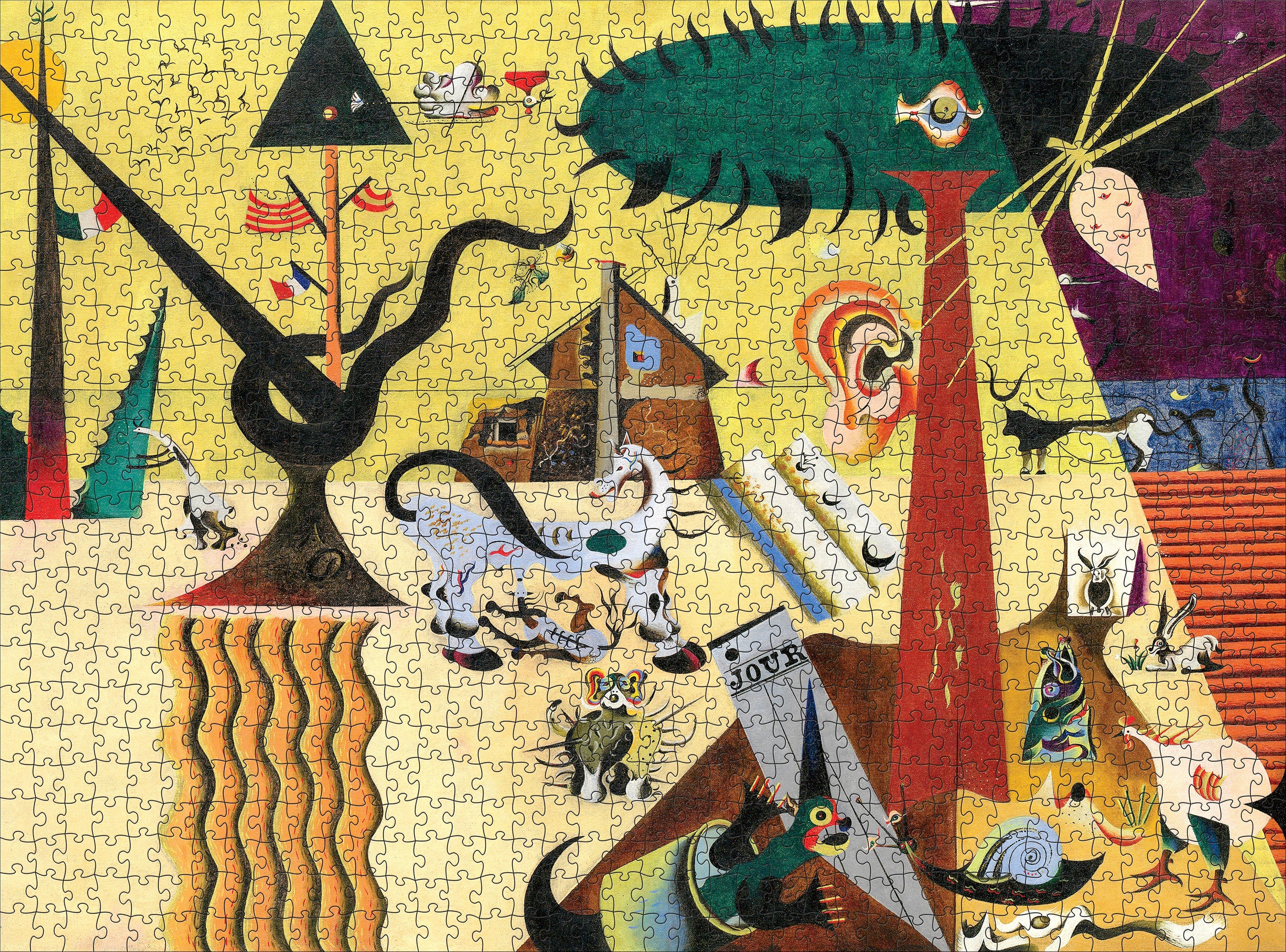 The Tilled Field by Joan Miró – 1000 Piece Jigsaw Puzzle (Pomegranate)
