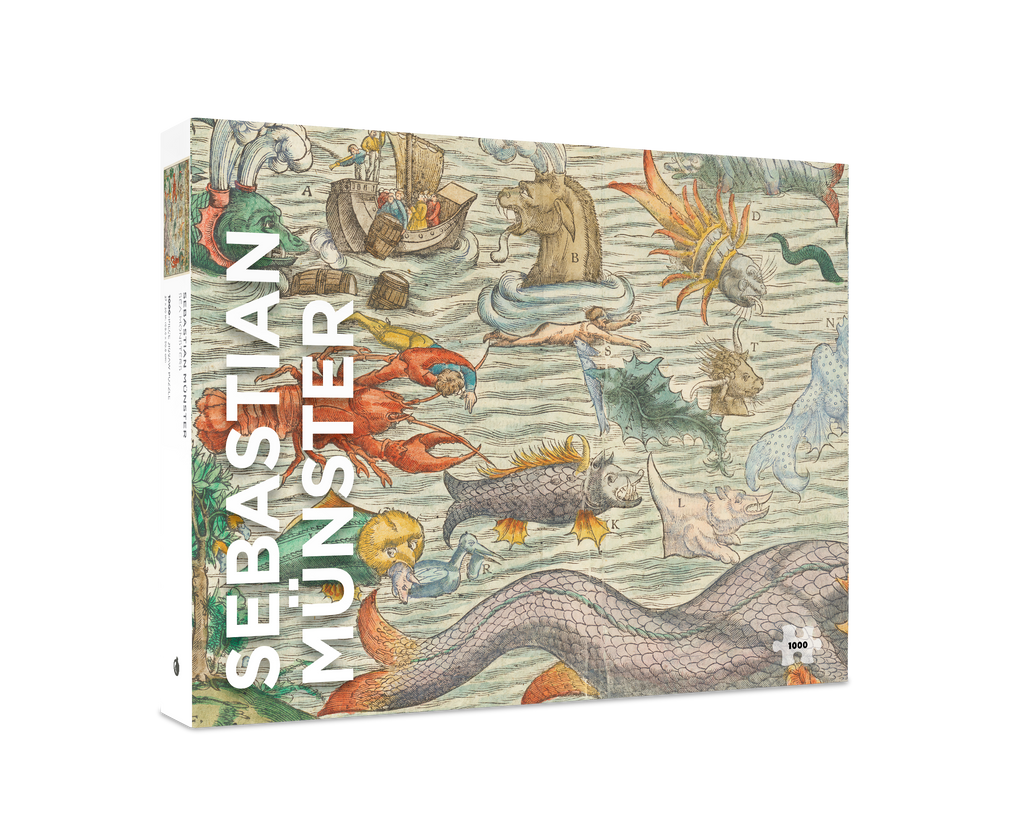 Sea Monsters by Sebastian Münster – 1000 Piece Jigsaw Puzzle (Pomegranate)