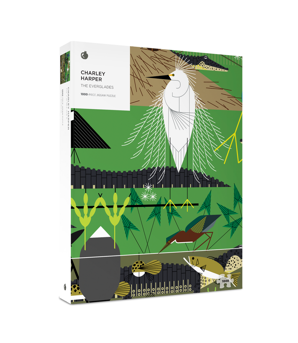 The Everglades by Charley Harper – 1000 Piece Jigsaw Puzzle (Pomegranate)