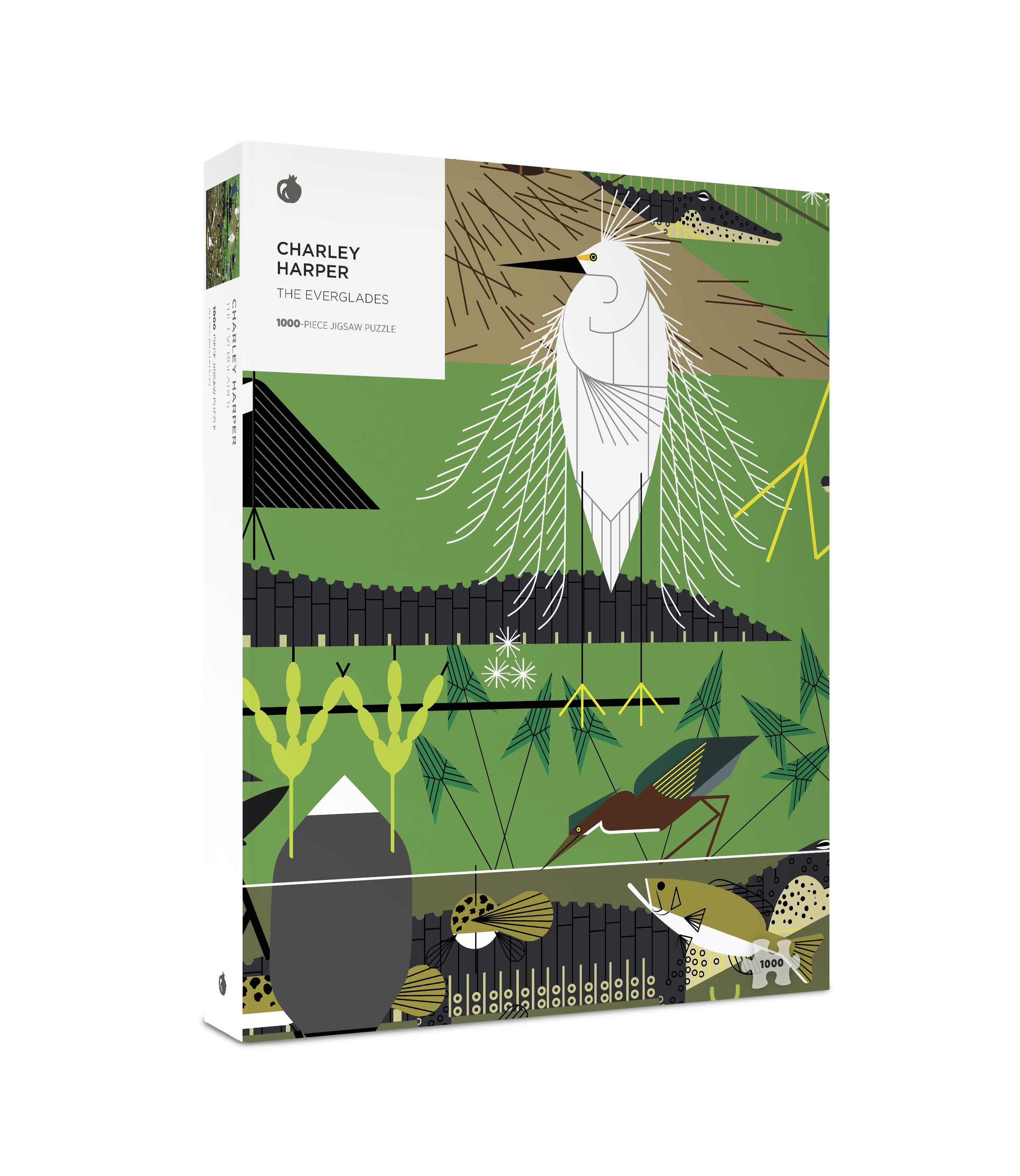 The Everglades by Charley Harper – 1000 Piece Jigsaw Puzzle (Pomegranate)