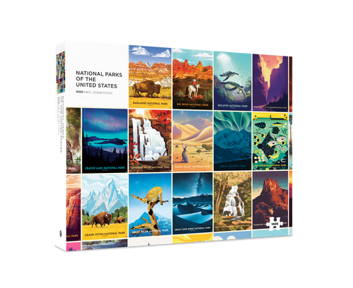 National Parks of the United States – 1000 Piece Jigsaw Puzzle (Pomegranate) - Completed Puzzle