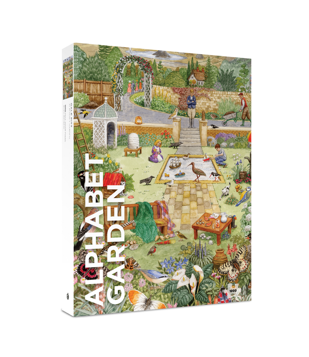 Alphabet Garden by Gale Pitt – 1000 Piece Jigsaw Puzzle (Pomegranate)