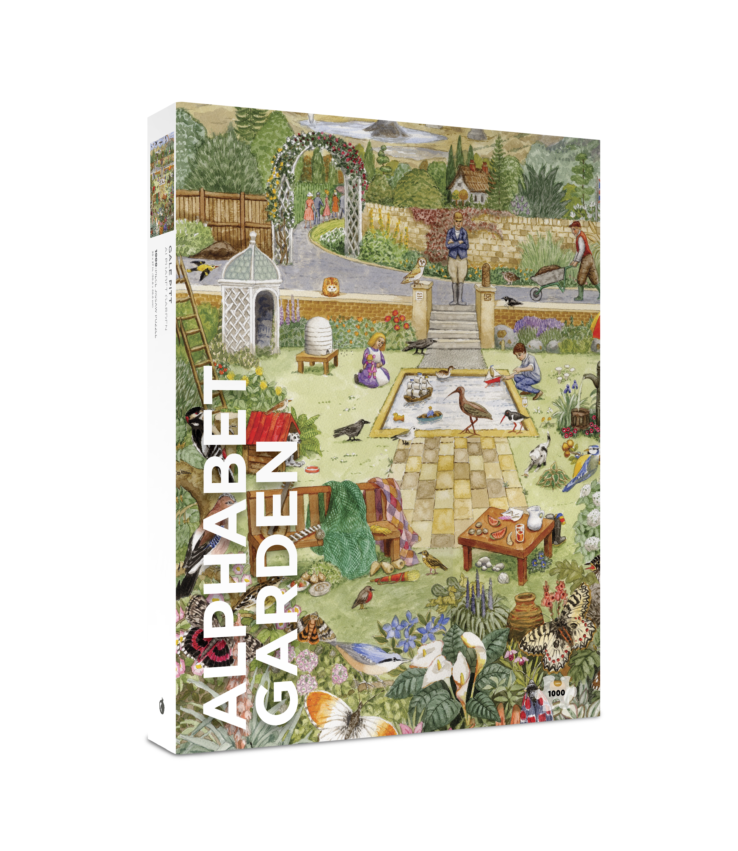 Alphabet Garden by Gale Pitt – 1000 Piece Jigsaw Puzzle (Pomegranate)