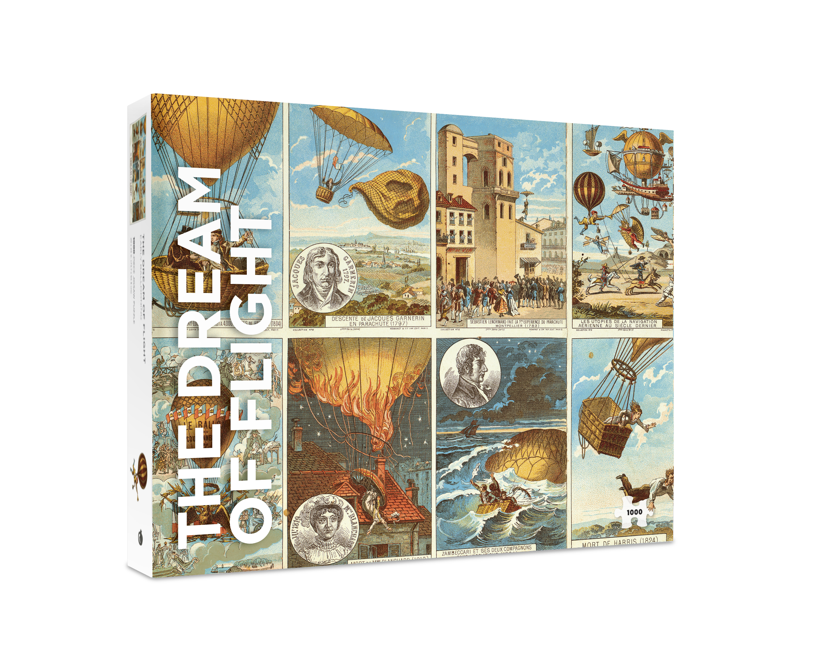 The Dream of Flight: Early Ballooning – 1000 Piece Jigsaw Puzzle (Pomegranate)